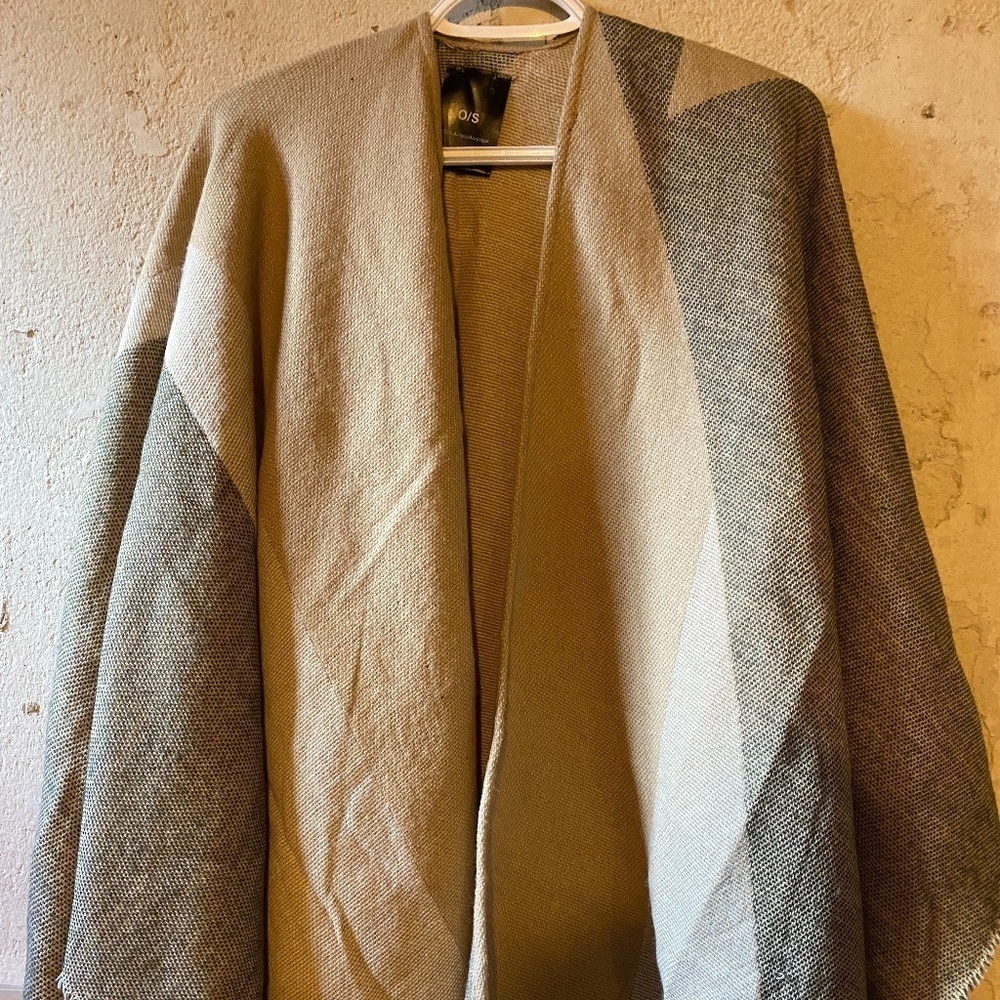 Open Poncho Sweater